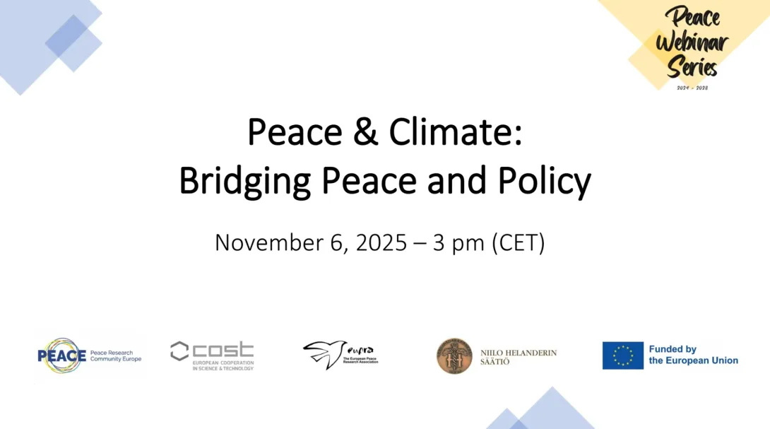 Peace & Climate: Bridging Science & Policy